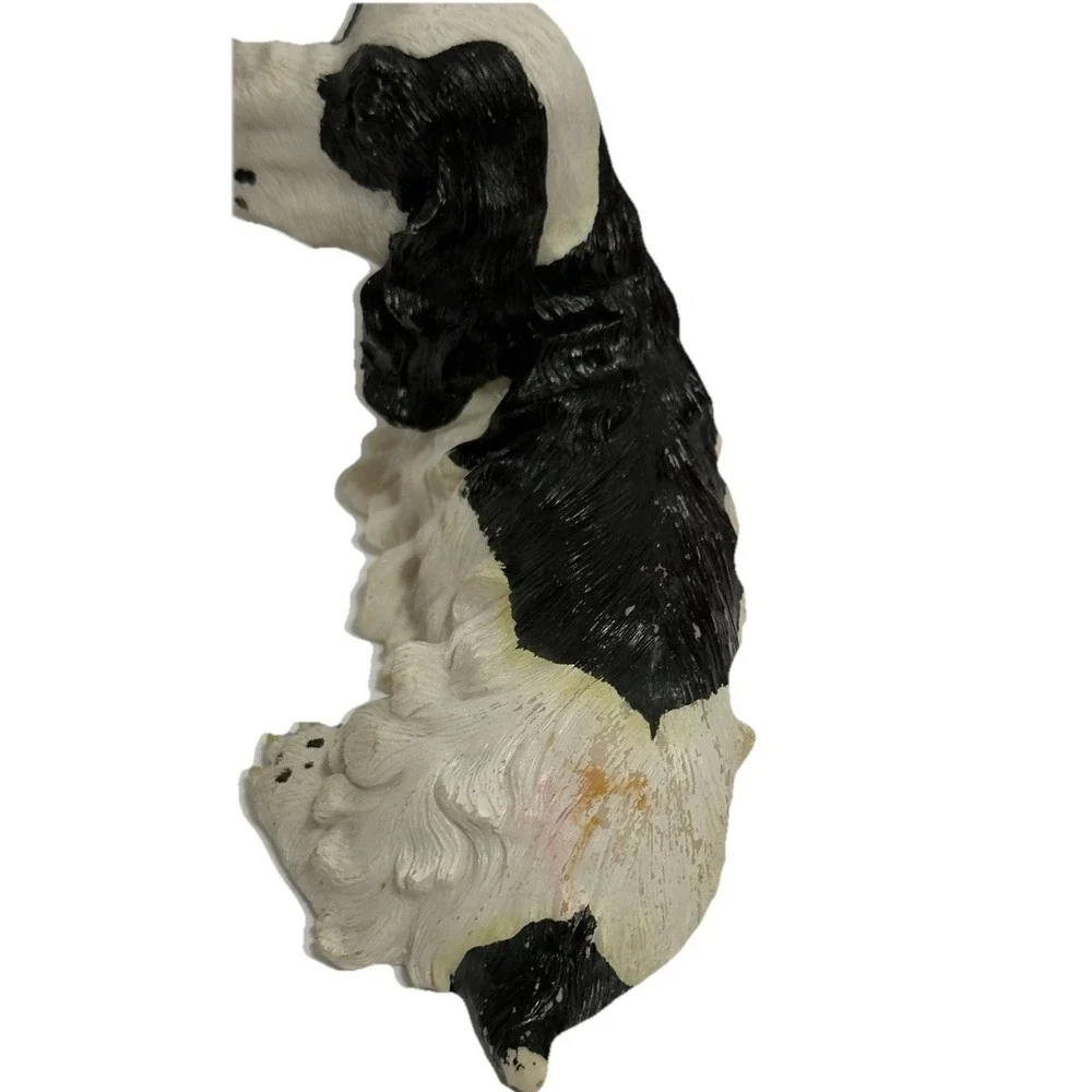 Black And White Cocker Spaniel Pup‎ Figurine